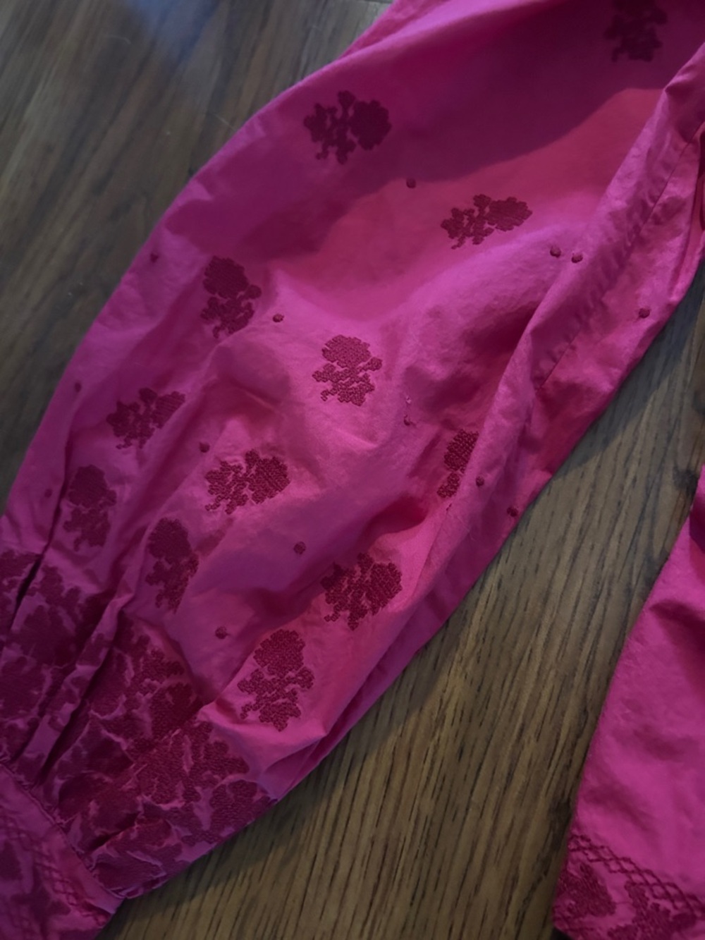 Wilfred Fuchsia Square-Neck Button-Up Blouse - Picture 7 of 7